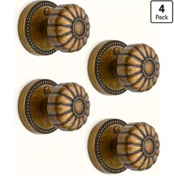 Antique Brass Privacy Door Knobs 4pk