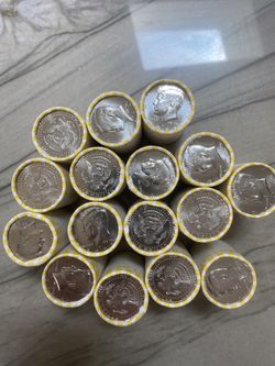 UNCIRCULATED UNOPENED HALF DOLLAR ROLLS