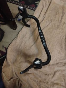 Richie competition road bars with fancy shifters on the brake handles $60