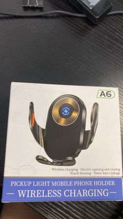 A6 Pickup Light Mobile Phone Holder with Wireless Charging