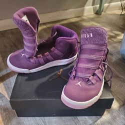 Brand New In Box With Tags:Kids Purple Air Jordans