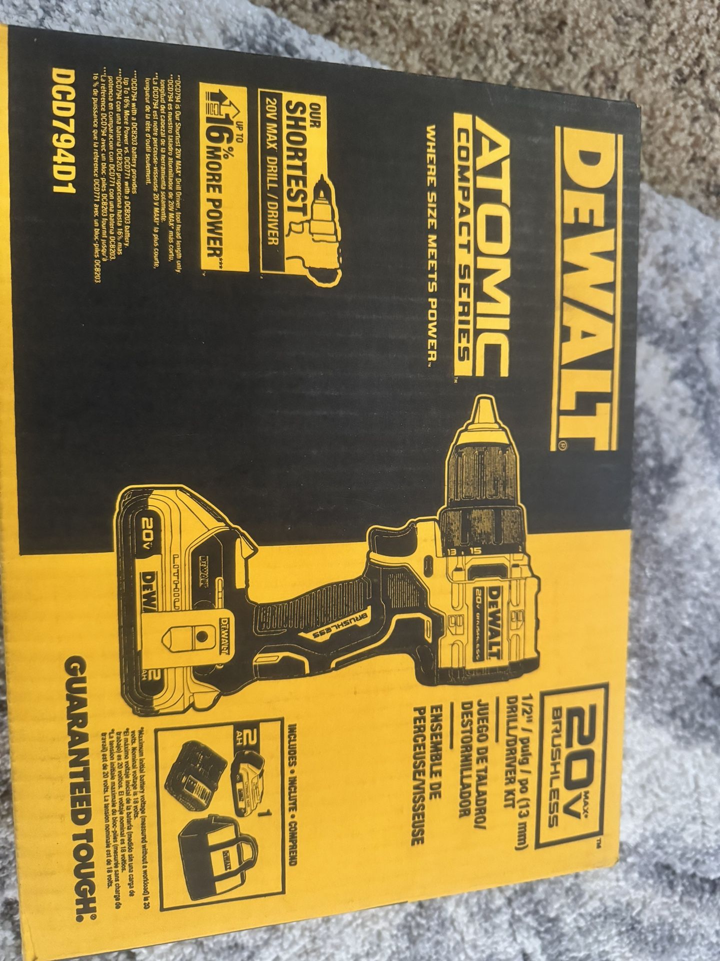 Dewalt 20v drill/fdriver kit