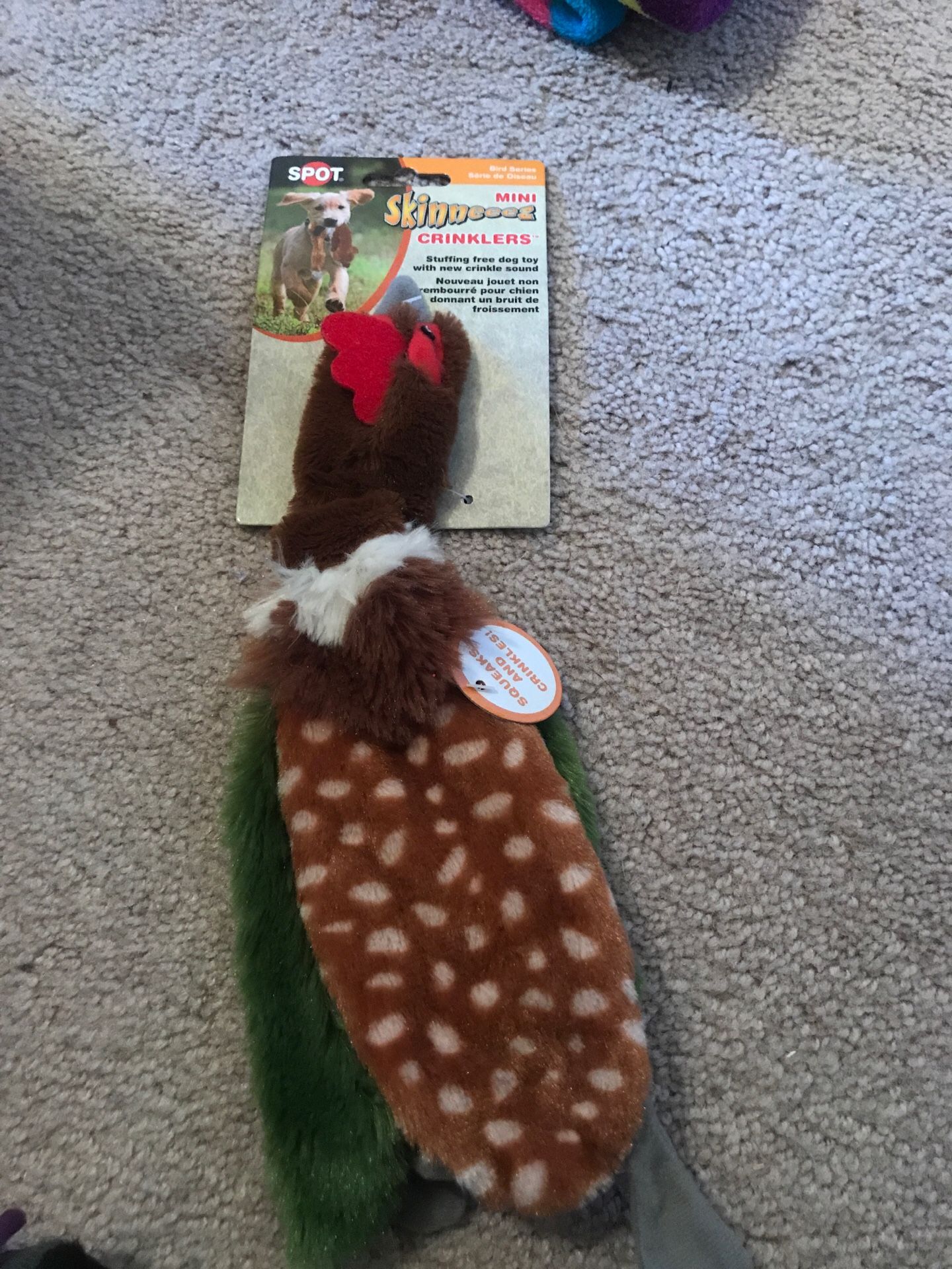 Mini Skinneeez Small Bird Dog Toy