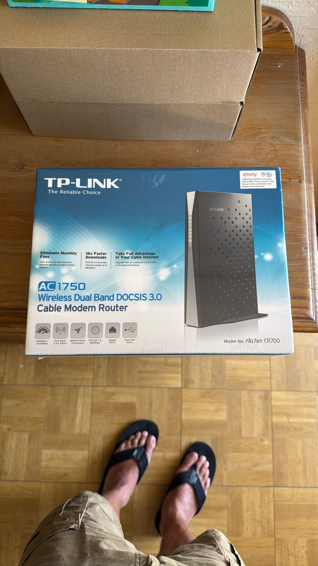 Brand New TP-Link Archer CR700 Modem Router – AC1750 DOCSIS 3.0 – Sealed in Box