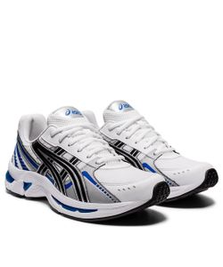 ASICS Gel-Kyrios Color White Black Blue Style 1021A335-100 Size 7.5 ,Men's  Sinthetic Leather & Sinthetic Fiber Upper,Rubber Sole 