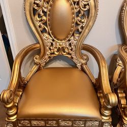 Seville Gold Armchair Set Of Two