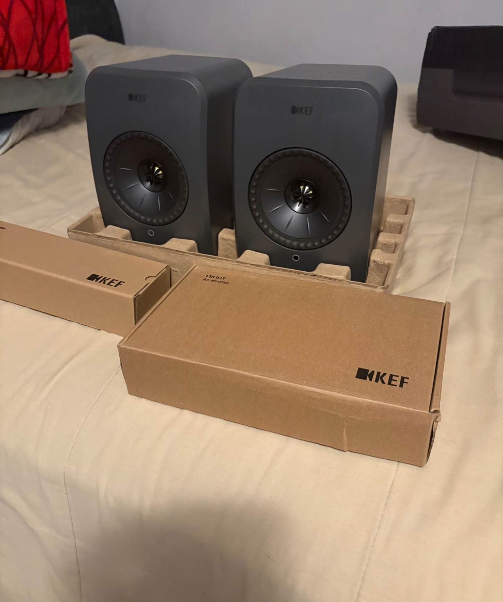 KEF LSX II LT Wireless HiFi Monitor Speakers | Premium Bookshelf System | Uni-Q Driver | High-Resolution Audio