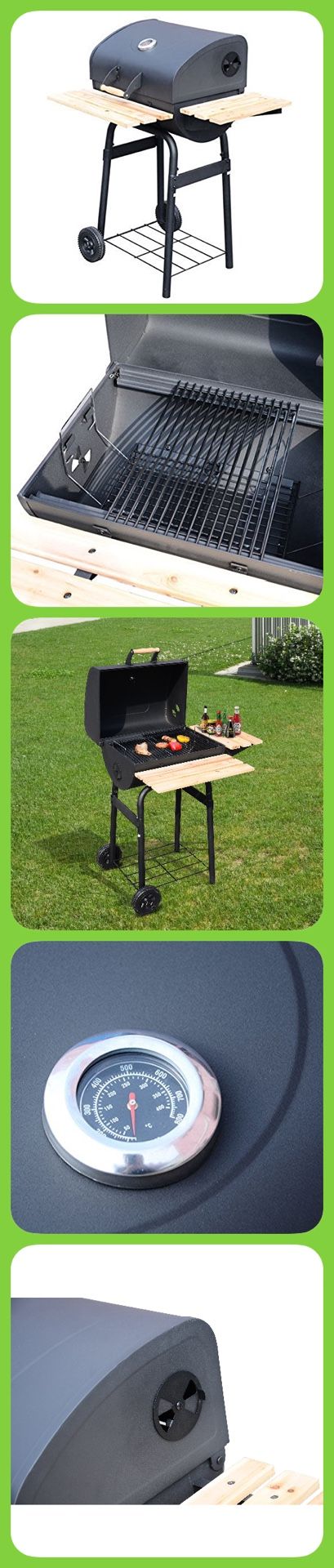 Charcoal Barbeque Grill BBQ Smoker 12” x 18” | 12x18