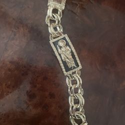 14k Gold San Judas  Bracelet