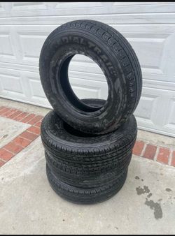 Set 205/75R14 Used Tires (FOR TRAILER)