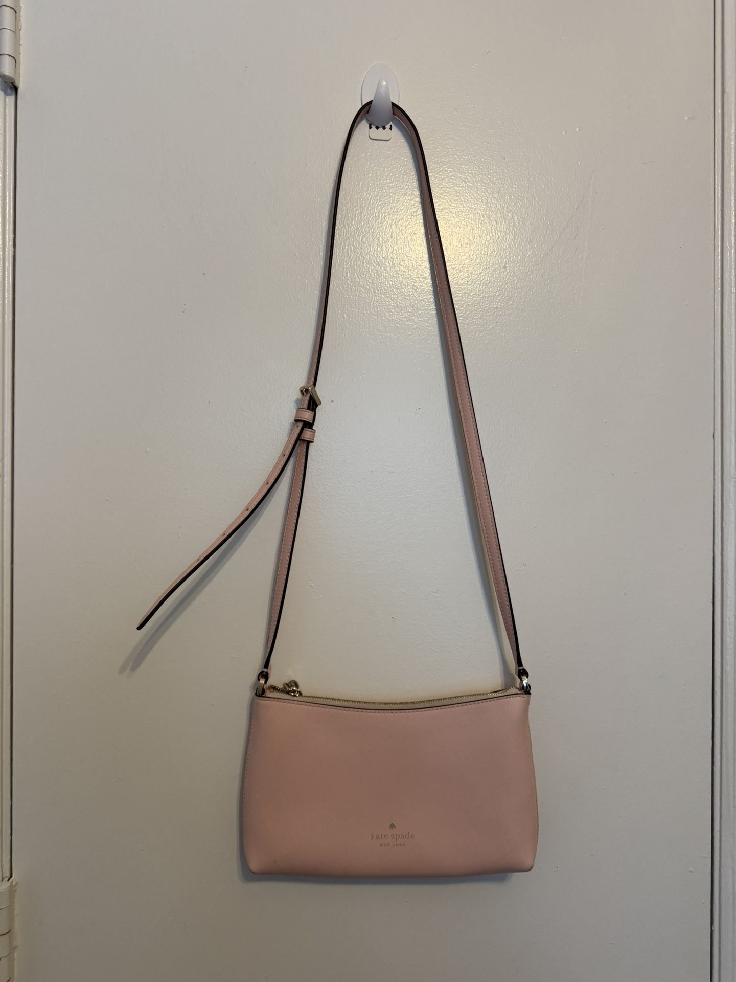 Kate Spade Sadie Crossbody Saffiano Leather Chalk Pink