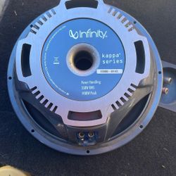 infinity kappa 1200w Subwoofer 12” Pre-Owned