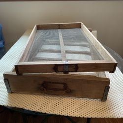Vintage Wood Incubator Drawers / Trays