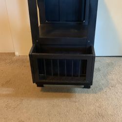 End Table with Extended piece and magazine holder