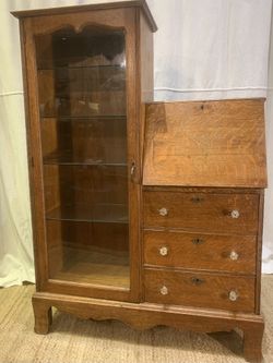 Antique Oak Secretary Desk