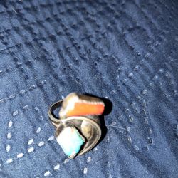 Silver & Turquoise Antique Ring