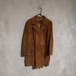 Women peacoat style suede jacket (3x)