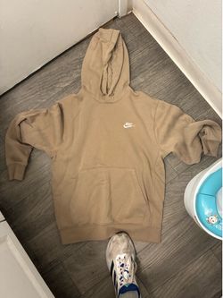 Nike Men's Tan and Brown Hoodie