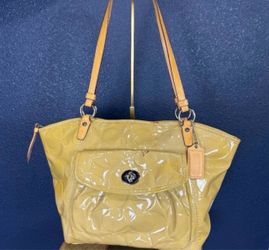 Coach yellow purse