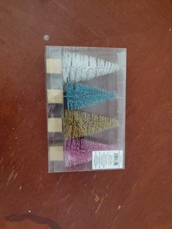 4 Pack Bright Mini Christmas Tree