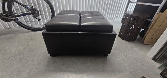 Leather Storage Ottoman – Stylish & Functional, Must See!