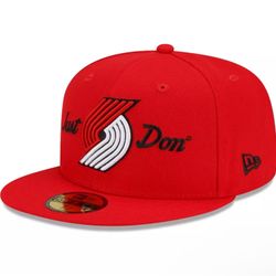 7 1/8 New Era X Just Don Portland Trail Blazers 59FIFTY Fitted Hat Red hat new Fashion Streetwear Hype Rare Supreme Yzy Fog Assc Cdg Dunk Force Max 