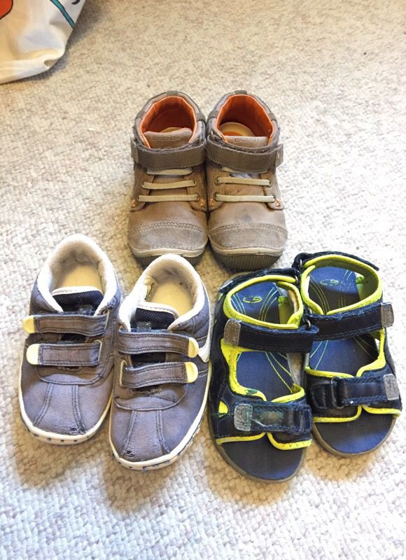 Lot of 3 size 8 toddler kids boys shoes