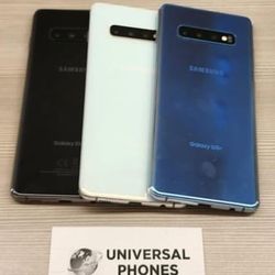 Samsung Galaxy S10+ 128gb  Unlocked, FREE Smartwach/ Headphones. Pay $1 Today Rest in payments. NO CREDIT NEEDED FINANCING