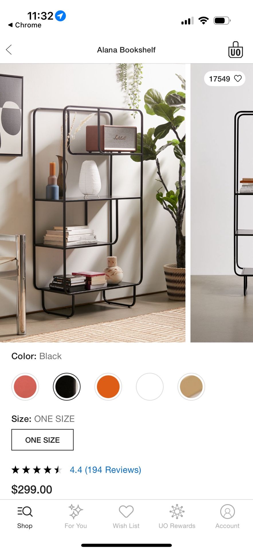 Urban Outfitters Alana BookShelf