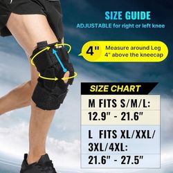 702) Hinged Knee Brace for Meniscus Tear: Adjustable Support for Knee Pain w/ Built-in Side Stabilizers & Removable Metal Hinges for ACL MCL Injury or