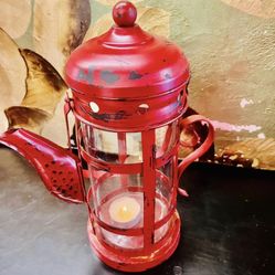 Red Glass  Decoration Indoor Outdoors Lamp