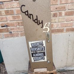 original Hershey chocolate coin operated 5 cent 