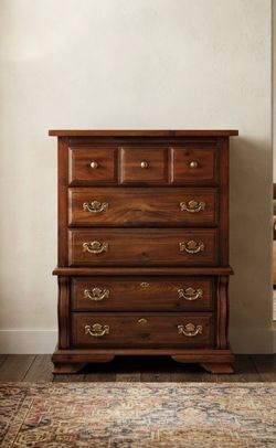 Solid Wood Tall Chest of Drawers