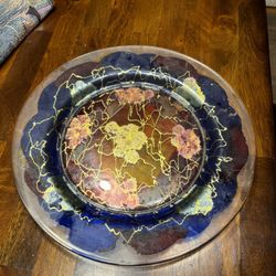 Royal Danube Hand Painted Crystal Plate