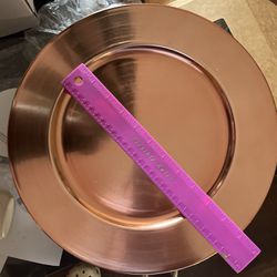 Rose Gold Charger Plates - 145
