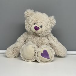 Demdaco Nat & Jules Beige Heart Love Loving Soft Stuffed Plush Animal Toy Doll