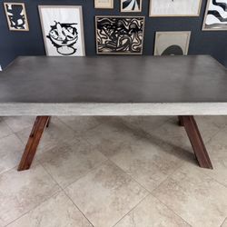 Concrete Dining Room Table