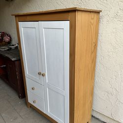 Farmhouse style Wood Cabinet / Armoire