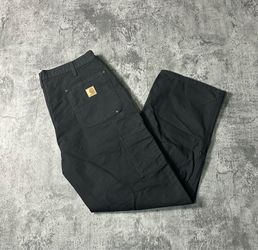 Carhartt Black Double Knee Pants 36x30