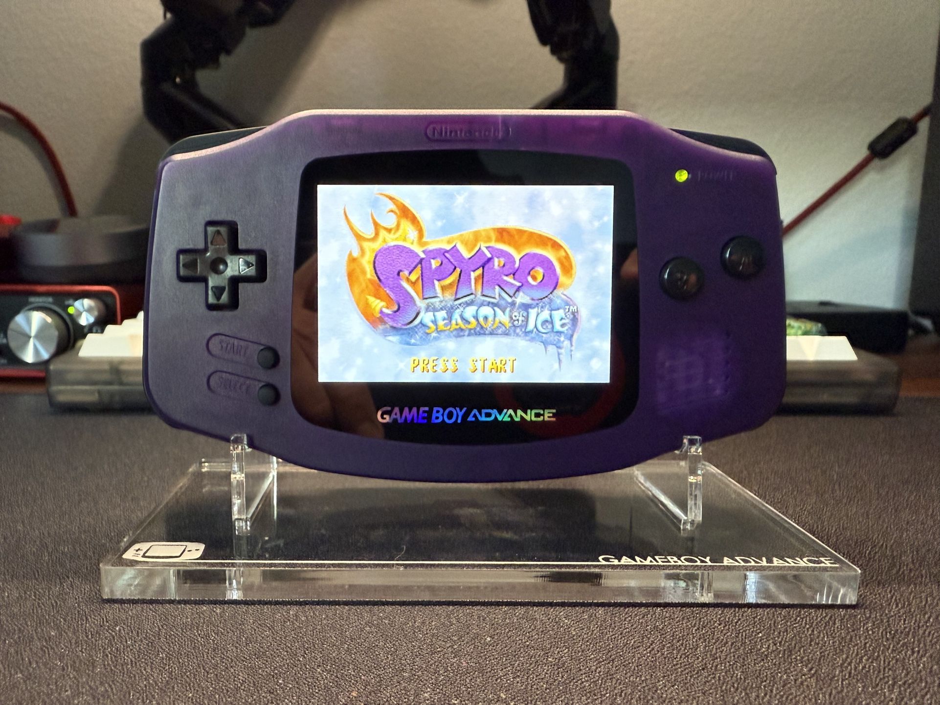Gameboy Advance Custom Clear Purple