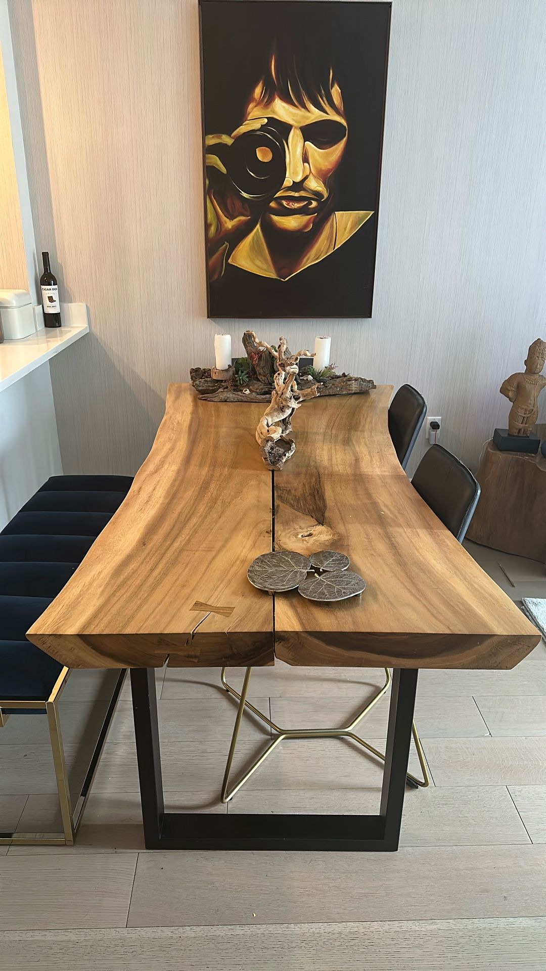 Solid Wood 3” Thick Dining Table