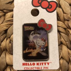 Hello Kitty Universal Studios Back To The Future Collectible Pin 