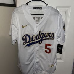 Nike Freddie Freeman white Dodgers jersey size m