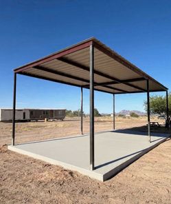 Metal car port any size available