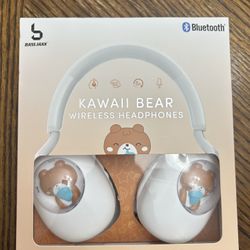 NWT Bluetooth Kawaii Bear Wireless Headphones