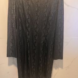Cache Dress, Pewter 