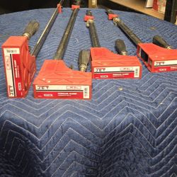 JET Parallel Clamps (2) 24-in. (2) 40-in Brand New No Low Offers/Trades, Pls.  Pick up in Burien  Yes Available
