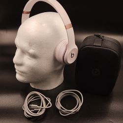 Beats Solo 4 On-Ear Wireless Headphones Pink New Open Box