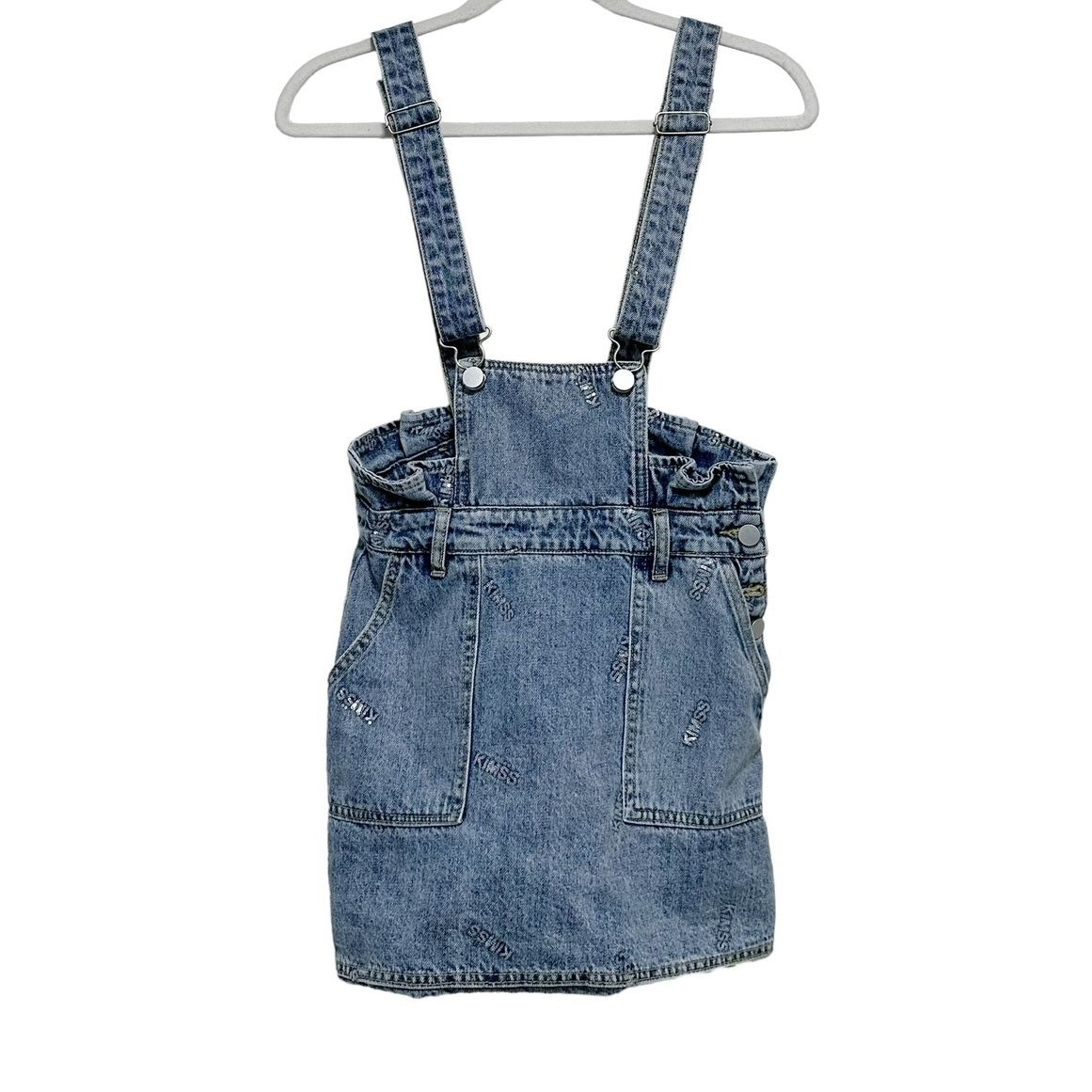 KIMSS Designer Brand Cute Overall Denim Dress