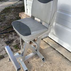 Portable Captains Chair Stainless Aluminum 